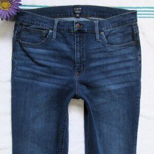 J CREW Jeans 9" Mid Rise Skinny Blue Denim Size 33 Long